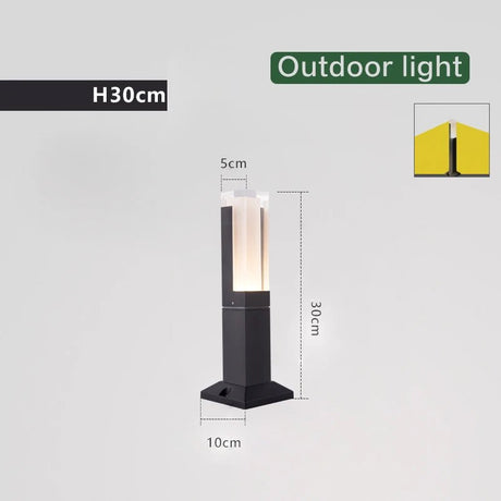 Modern Lawn Aluminum Lamp Outdoor Light - Hans Lumiere