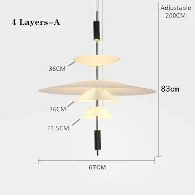 Modern LED Ceiling Chandelier - Hans Lumiere