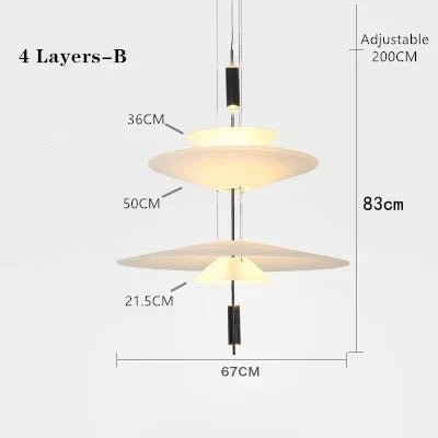 Modern LED Ceiling Chandelier - Hans Lumiere