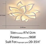 Modern LED Ceiling Chandelier Light With Remote Control - Hans Lumiere