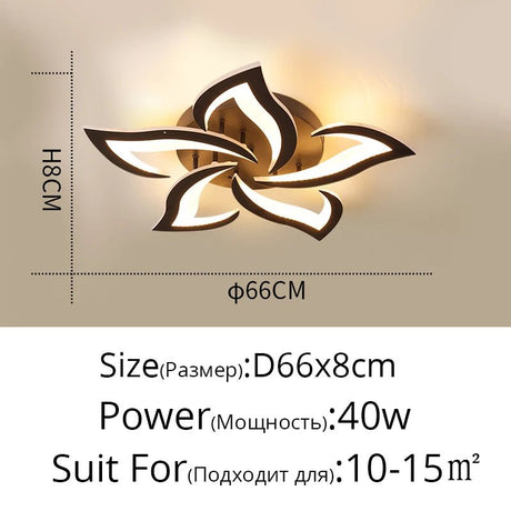 Modern LED Ceiling Chandelier Light With Remote Control - Hans Lumiere