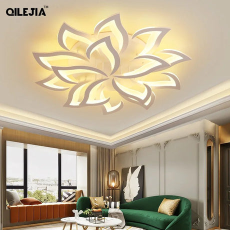 Modern LED Ceiling Chandelier Light With Remote Control - Hans Lumiere