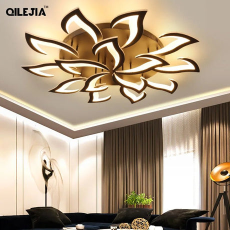 Modern LED Ceiling Chandelier Light With Remote Control - Hans Lumiere