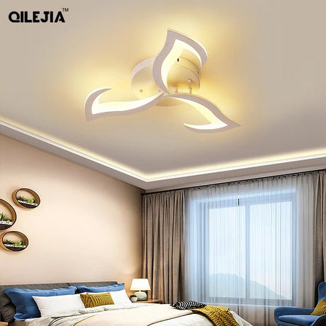 Modern LED Ceiling Chandelier Light With Remote Control - Hans Lumiere