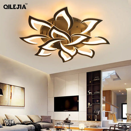 Modern LED Ceiling Chandelier Light With Remote Control - Hans Lumiere