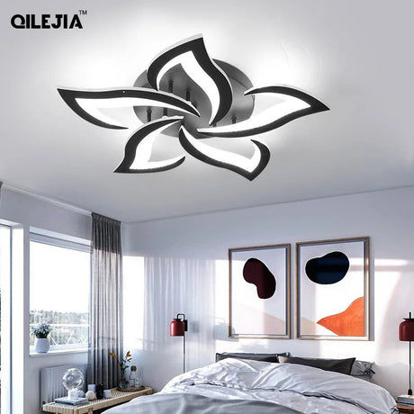 Modern LED Ceiling Chandelier Light With Remote Control - Hans Lumiere