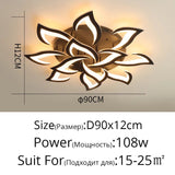 Modern LED Ceiling Chandelier Light With Remote Control - Hans Lumiere