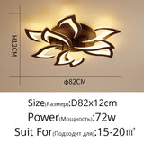 Modern LED Ceiling Chandelier Light With Remote Control - Hans Lumiere
