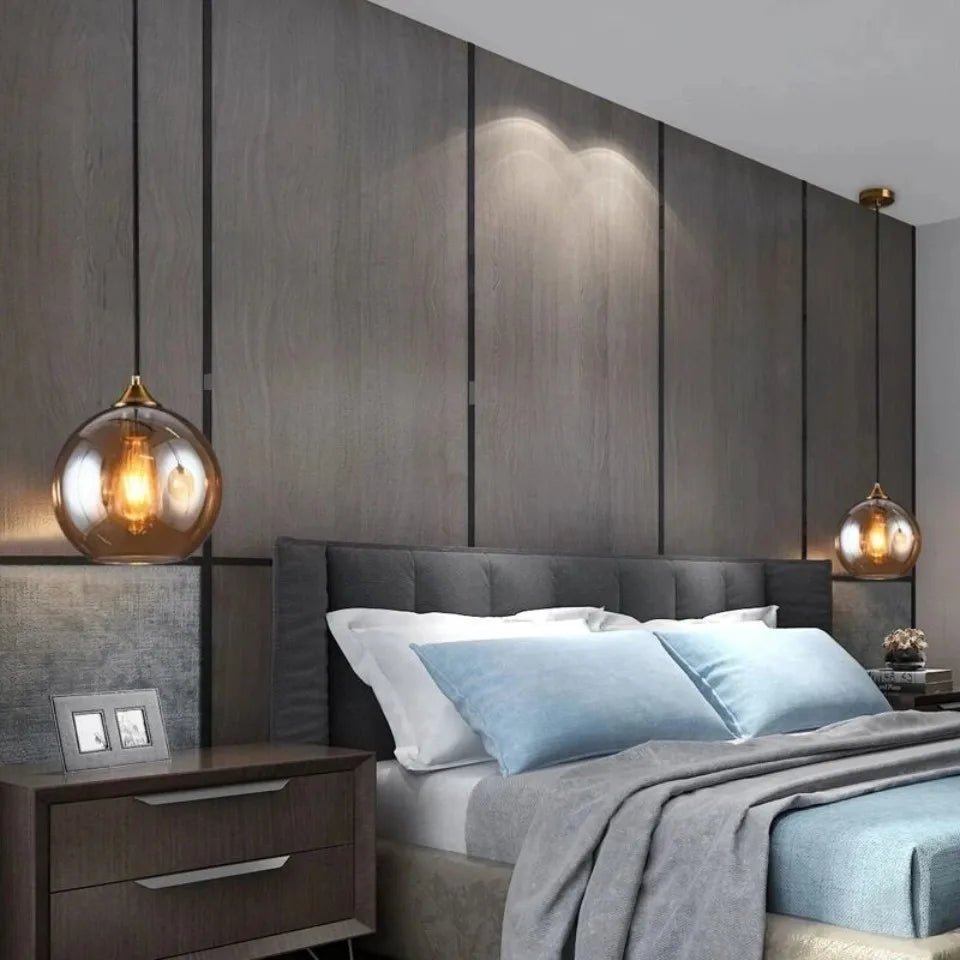 Modern Led Ceiling Glass Pendant Lamp - Hans Lumiere