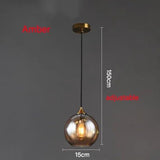 Modern Led Ceiling Glass Pendant Lamp - Hans Lumiere