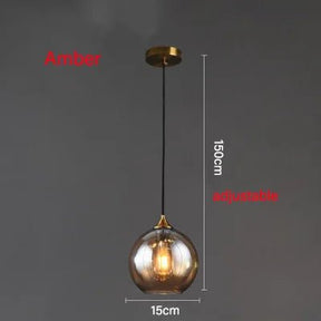 Modern Led Ceiling Glass Pendant Lamp - Hans Lumiere