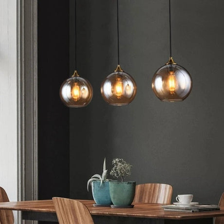 Modern Led Ceiling Glass Pendant Lamp - Hans Lumiere