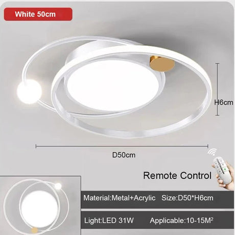 Modern LED Ceiling Lights With Remote Control - Hans Lumiere