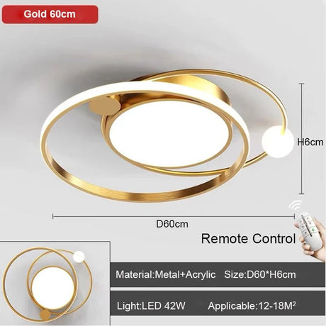 Modern LED Ceiling Lights With Remote Control - Hans Lumiere