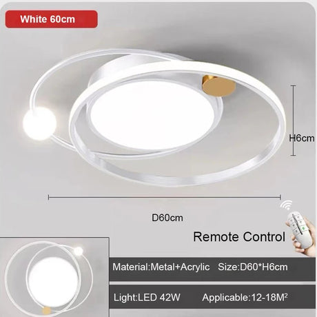 Modern LED Ceiling Lights With Remote Control - Hans Lumiere