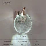 Modern LED Crystal Wall Sconce, Luxury Bedside Light - Hans Lumiere