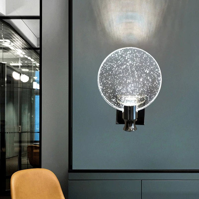 Modern LED Crystal Wall Sconce, Luxury Bedside Light - Hans Lumiere