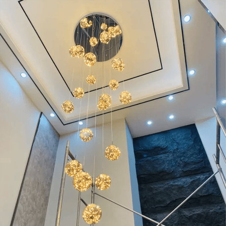 Modern LED Glass Chandelier Luxury Pendant Light 3 - 10 Heads - Hans Lumiere