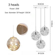 Modern LED Glass Chandelier Luxury Pendant Light 3 - 10 Heads - Hans Lumiere