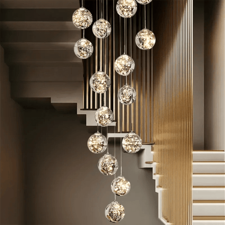 Modern LED Glass Chandelier Luxury Pendant Light 3 - 10 Heads - Hans Lumiere