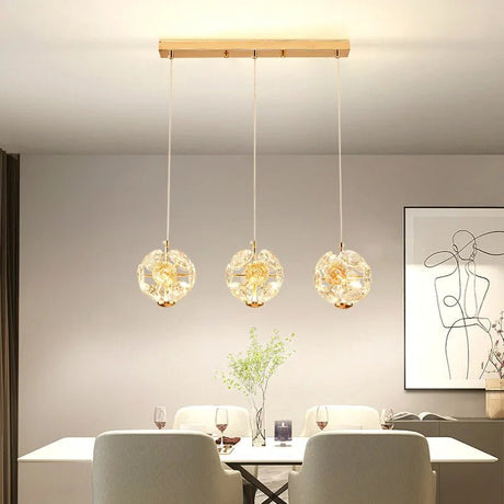 Modern LED Pendant Lamp Bedside Hanging Chandelier - Hans Lumiere