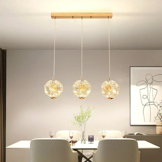 Modern LED Pendant Lamp Bedside Hanging Chandelier - Hans Lumiere