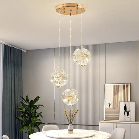 Modern LED Pendant Lamp Bedside Hanging Chandelier - Hans Lumiere