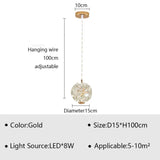 Modern LED Pendant Lamp Bedside Hanging Chandelier - Hans Lumiere