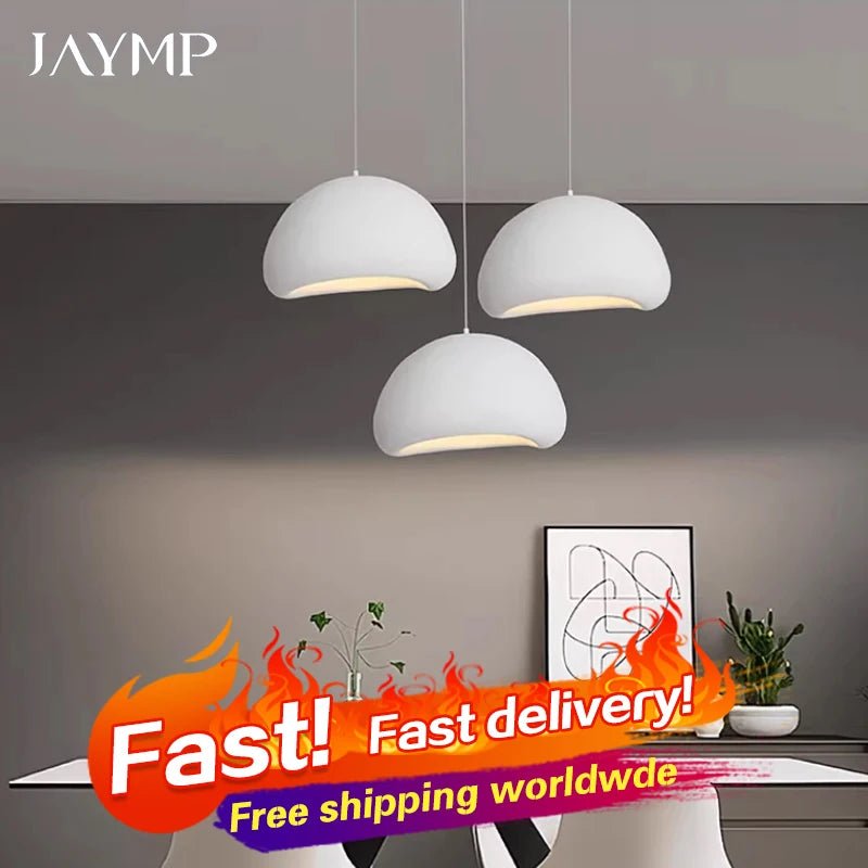 Modern LED Pendant Light - Frosted Shade Hanging Lamp for Dining Table - Hans Lumiere