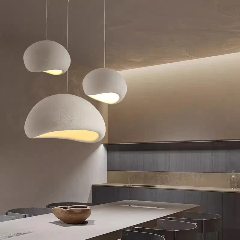 Modern LED Pendant Light - Frosted Shade Hanging Lamp for Dining Table - Hans Lumiere