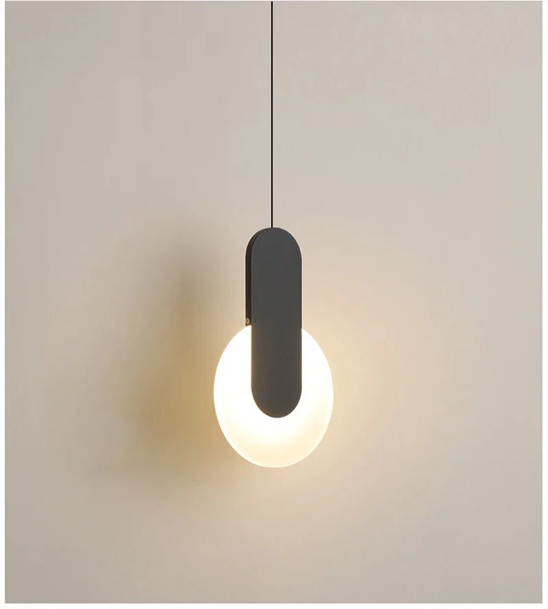 Modern LED Pendant Light – Metal Hanging Lamp for Living Room & Bedroom - Hans Lumiere