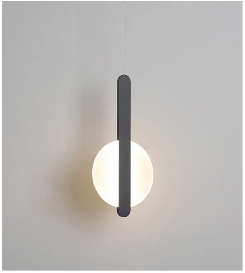 Modern LED Pendant Light – Metal Hanging Lamp for Living Room & Bedroom - Hans Lumiere