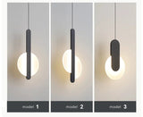 Modern LED Pendant Light – Metal Hanging Lamp for Living Room & Bedroom - Hans Lumiere