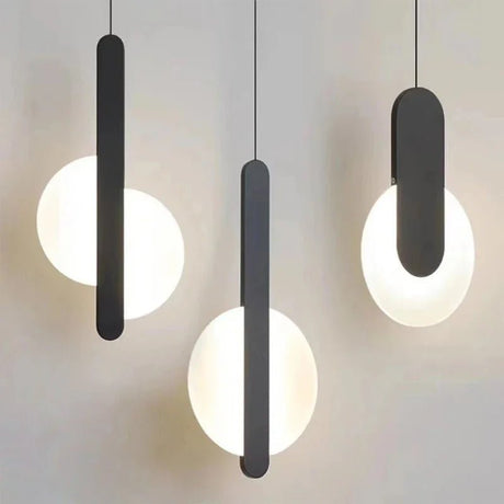 Modern LED Pendant Light – Metal Hanging Lamp for Living Room & Bedroom - Hans Lumiere