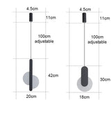 Modern LED Pendant Light – Metal Hanging Lamp for Living Room & Bedroom - Hans Lumiere