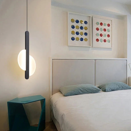 Modern LED Pendant Light – Metal Hanging Lamp for Living Room & Bedroom - Hans Lumiere