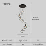 Modern LED Trapezoidal Chandelier Pendant Light - Hans Lumiere
