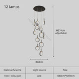 Modern LED Trapezoidal Chandelier Pendant Light - Hans Lumiere