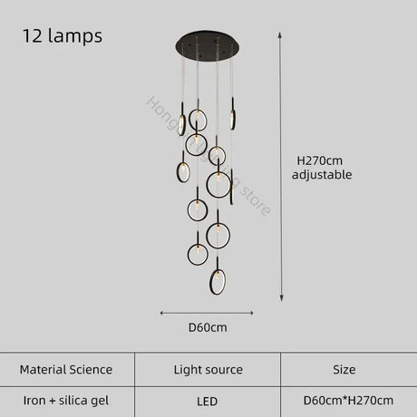 Modern LED Trapezoidal Chandelier Pendant Light - Hans Lumiere