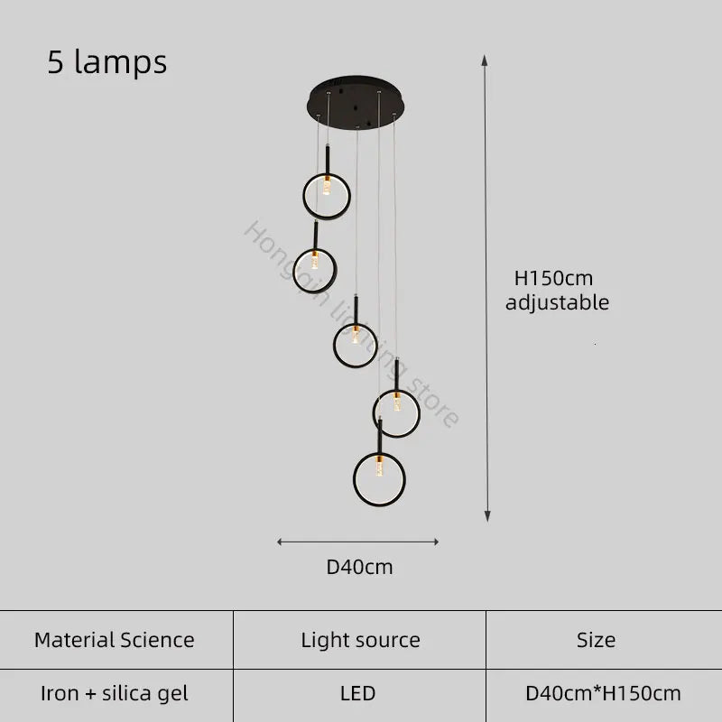 Modern LED Trapezoidal Chandelier Pendant Light - Hans Lumiere