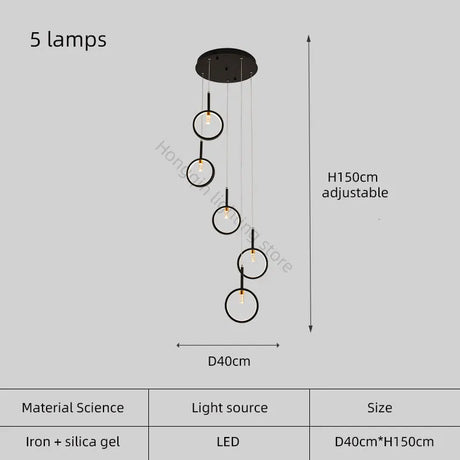 Modern LED Trapezoidal Chandelier Pendant Light - Hans Lumiere
