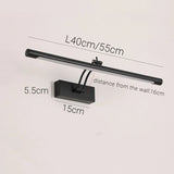 Modern LED Vanity Wall Lamp Bathroom Mirror Black Sconce - Hans Lumiere