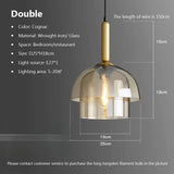 Modern LED Vintage Art Champagne Glass Pendant Lamp - Hans Lumiere