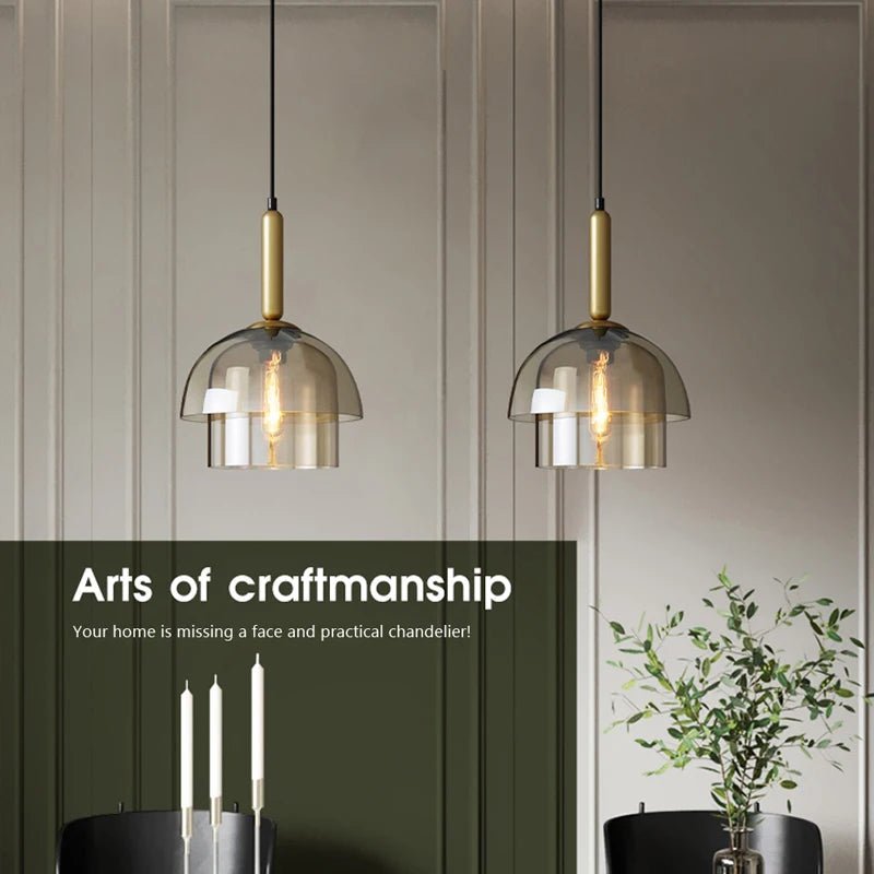 Modern LED Vintage Art Champagne Glass Pendant Lamp - Hans Lumiere