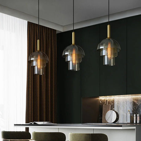 Modern LED Vintage Art Champagne Glass Pendant Lamp - Hans Lumiere