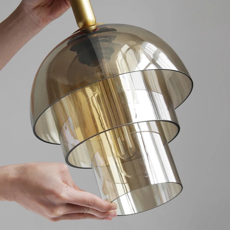 Modern LED Vintage Art Champagne Glass Pendant Lamp - Hans Lumiere