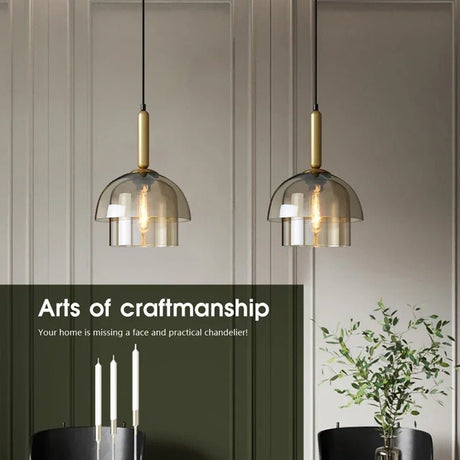 Modern LED Vintage Art Champagne Glass Pendant Lamp - Hans Lumiere