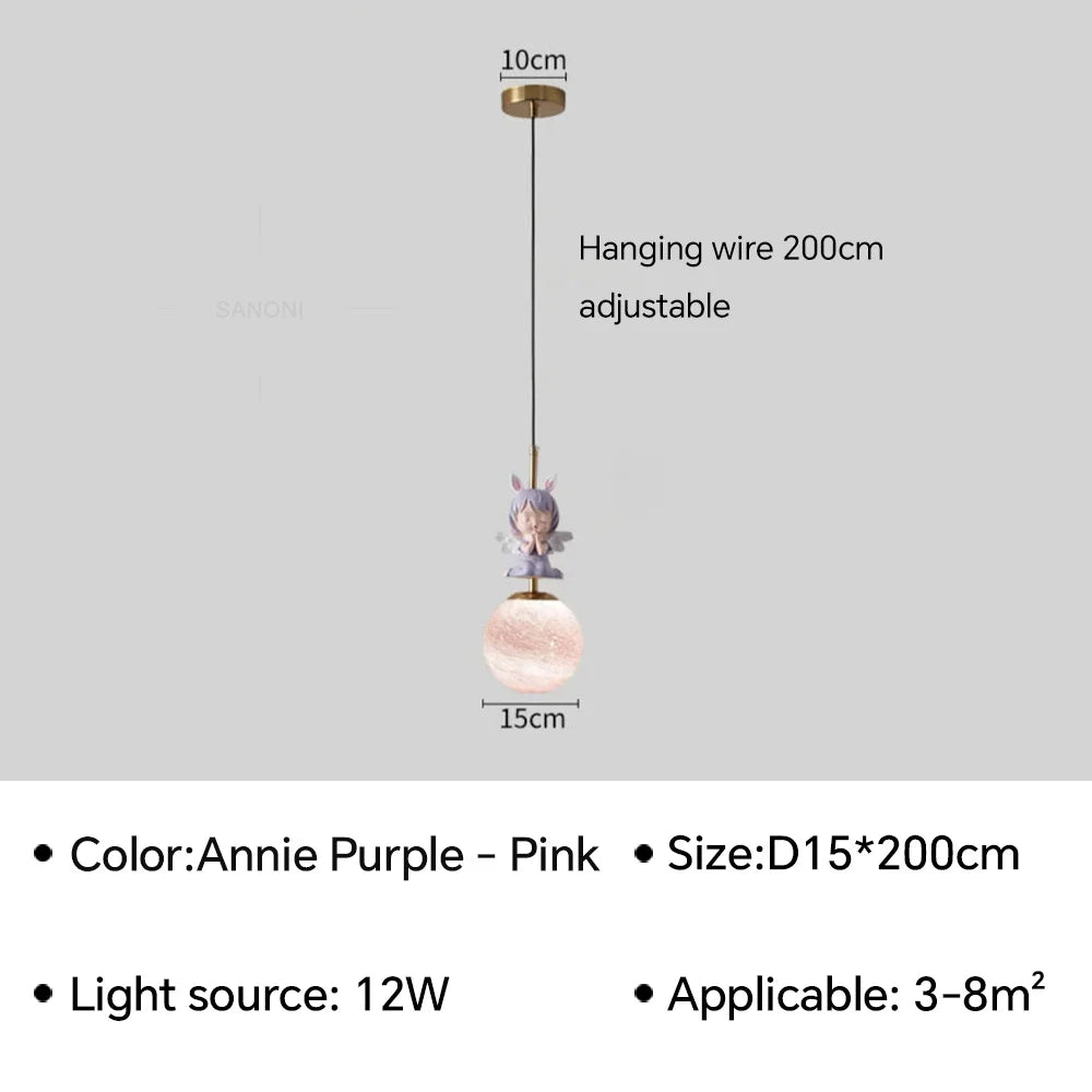 Modern LED Wall Lamp Bedside Sconce for Child's Living Room - Hans Lumiere