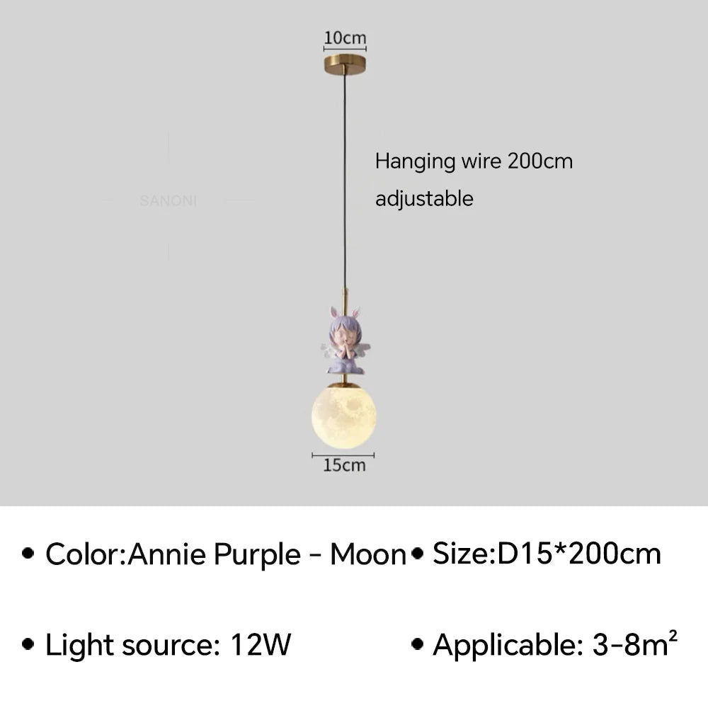 Modern LED Wall Lamp Bedside Sconce for Child's Living Room - Hans Lumiere