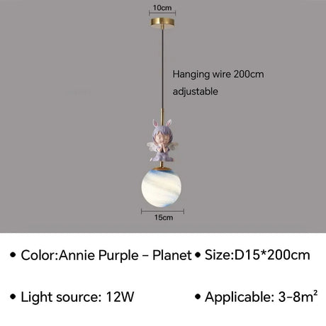 Modern LED Wall Lamp Bedside Sconce for Child's Living Room - Hans Lumiere